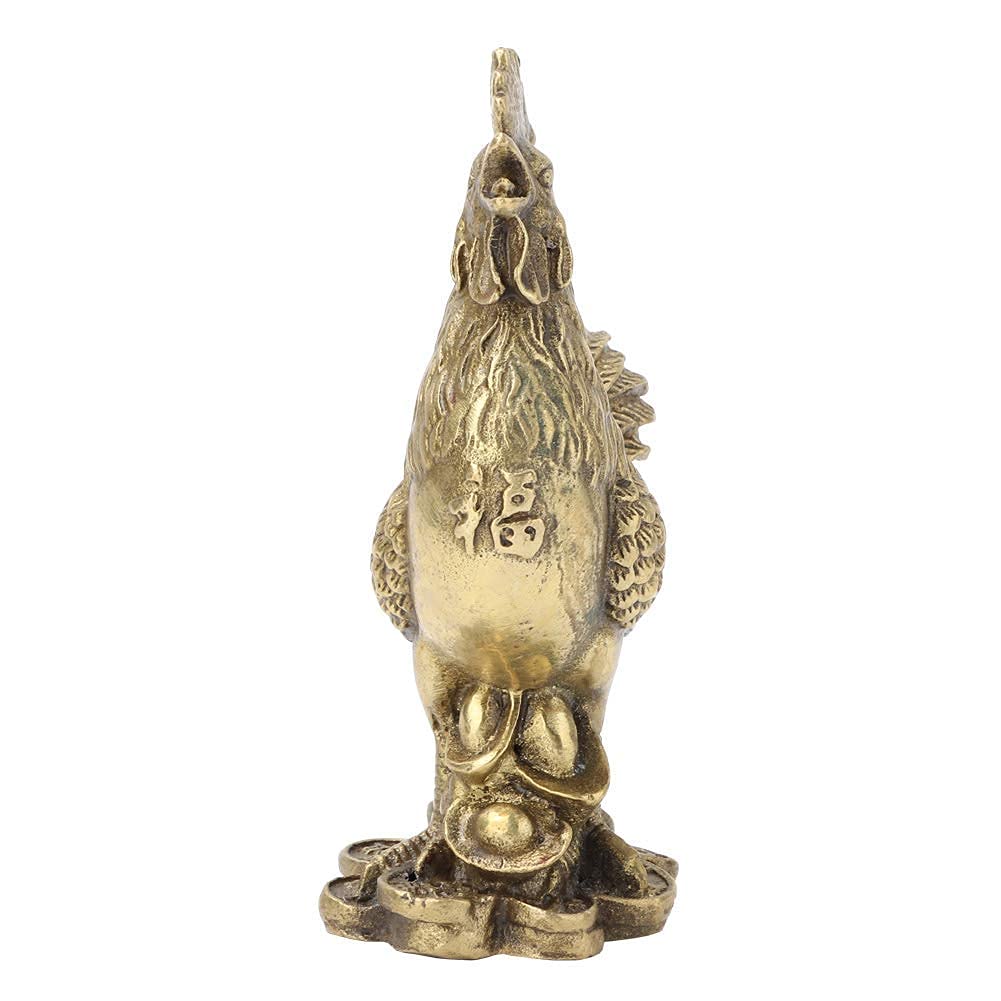 Puur Messing Haan Kip Symbool, Chinees Geluk Haan Kip Feng Shui Haan Kip Geluksgeschenken Geluk Charms Decoratie voor Rijkdom Welvaart
