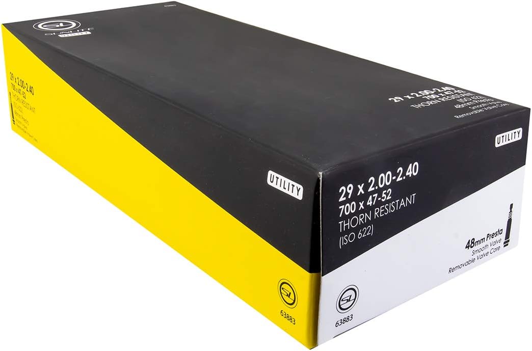 Sunlite Utili-T Thorn Resistant Presta Valve Tubes, 700 x 25-32 (27 x 1-1/8 x 1 1/4)