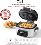 Starfrit 7-in-1 Indoor Air Fryer Grill - 6L Cooking Capacity - Air Fryer Basket & Cast Aluminum Grill Plate - 1660W