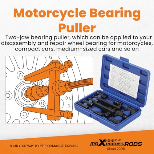 Image of maXpeedingrods Motorcycle Blind Hole Bearing Puller Set for 8-25mm Bearing