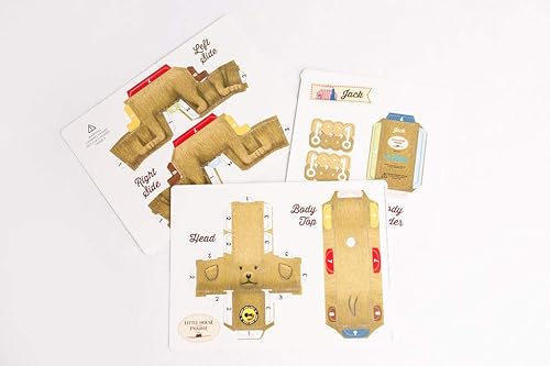 Cubles Little House On The Prairie | Caroline and Jack | A Build Your Own 3D Product Figures | Resistente sin pegamento sin tijeras actividad