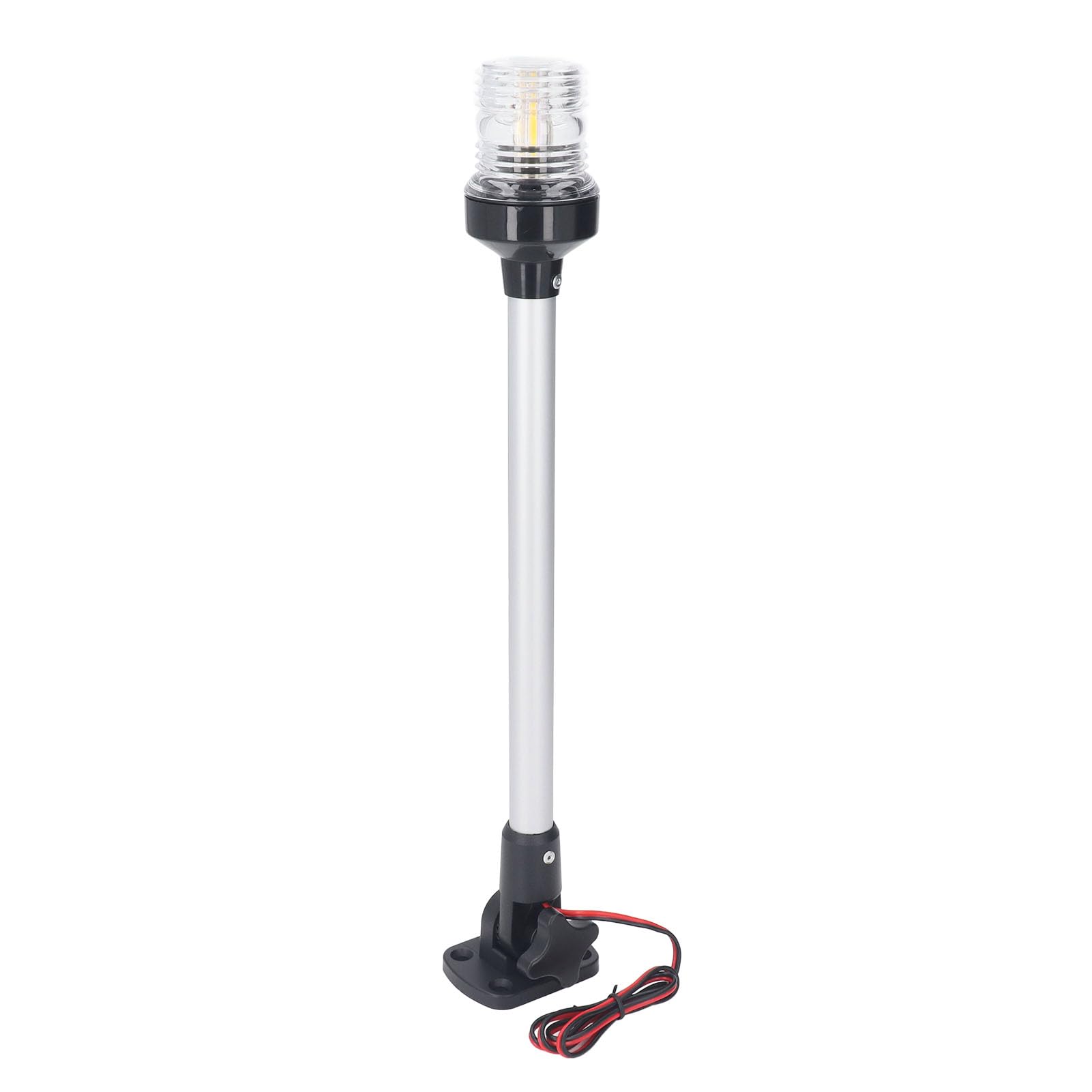 Asixxsix Luce di Poppa per Barca, Luce di Ancoraggio a LED Impermeabile IP66 da 16 Pollici Visibilità 2NM Luci di Navigazione a 360 Gradi con Cavo di Alimentazione da 5 M per Pontone Jon Boat Yacht