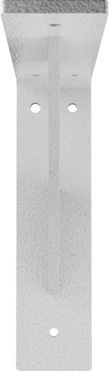 2"W x 8"D x 8"H Traditional Steel Bracket, Hammered White
