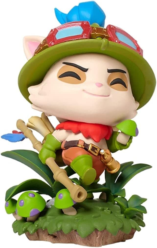 League of Legends Teemo フィギュア for Leag𝐮e of Lege𝐧ds Figure Teemo, Delicate and Cute Statue for