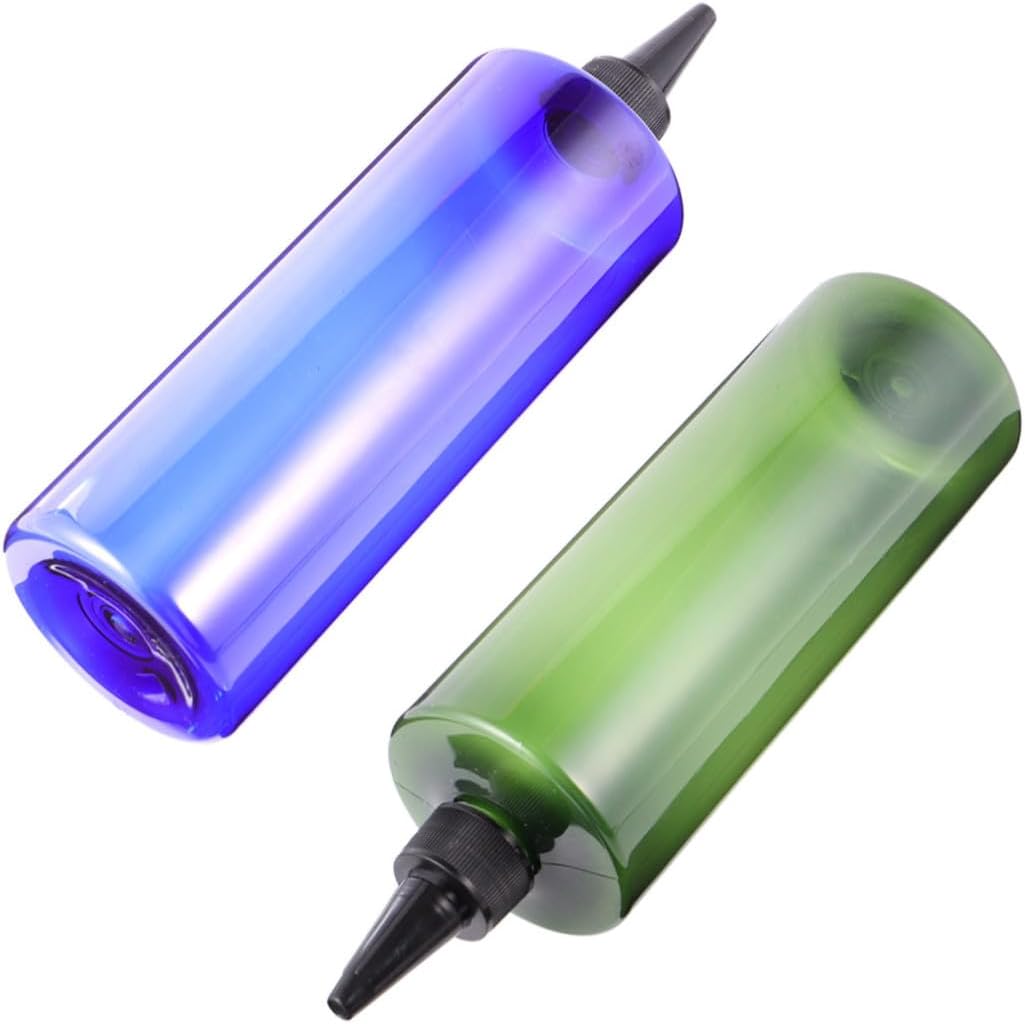 PET Pointed Mouth Hair Dye Bottle Ml Refillable Applicator 4pcs