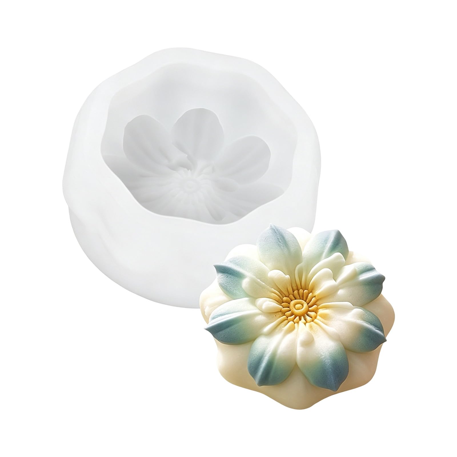 WGBOSMG Baking Molds for Making 3D Peach Blossom Cakes Chocolate Treats and Frozens Dessert Kitchen Tool Food Grade Elastomer Cast
