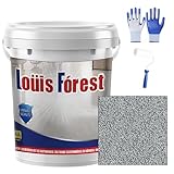2026 Upgrade Epoxy Colored Sand Floor Paint, Marble Effect Coating, Non-Slip & Wear-Resistant, Garage, Basement, Concrete & Wood Floors (Gray-1,70oz/2kg)