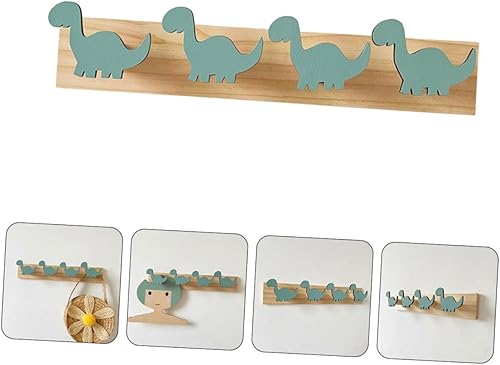 Miniatura 4 de Decoración única de dinosaurio para dormitorio: ganchos para sombreros montados en la pared multifuncionales y resistentes