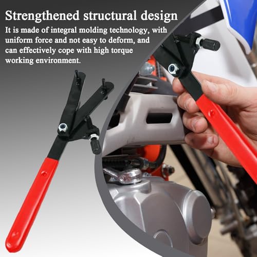 Adjustable Flywheel Wrench, Clutch Holding Tool|Hub Basket Gear Holder,Bike Auto Accessory,Heavy Duty Manual Iron Motorcycle Spanner For Scooter Repair Disassembly Engine Turning