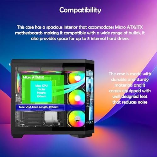 ionz Gaming PC - Desktop Computer | Intel i5-12400F | Nvidia RTX 5060 | 16GB RGB RAM | 1TB NVMe SSD - 240MM AIO | 600W 80+ PSU - WIFI | Windows 11 | (Apex Vision, White) - Image 6