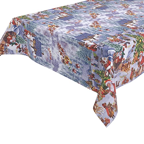 Wachstuchtischdecke abwischbar Tischdecke RUND ECKIG, Weihnachten...