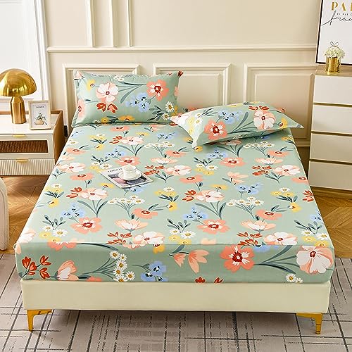 Mengersi Fitted Sheet Queen Size,Queen Fitted Sheet -Soft Lightweight Microfiber Deep Pocket Fitted Bottom Sheets  thumb #2
