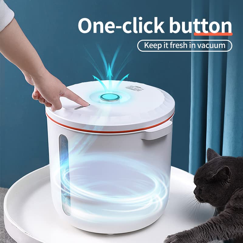 Amazon｜自動真空密封ペットフード貯蔵容器、13.8Lペット真空穀物貯蔵