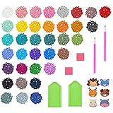 [Características del producto] La serie de colores del arte del diamante está finamente cortada en 26 superficies brillantes. Como un diamante, lleno de vitalidad y efecto brillo. Los diamantes se empaquetan en una pequeña bolsa impresa con un número de color, y los diferentes colores satisfarán sus necesidades.