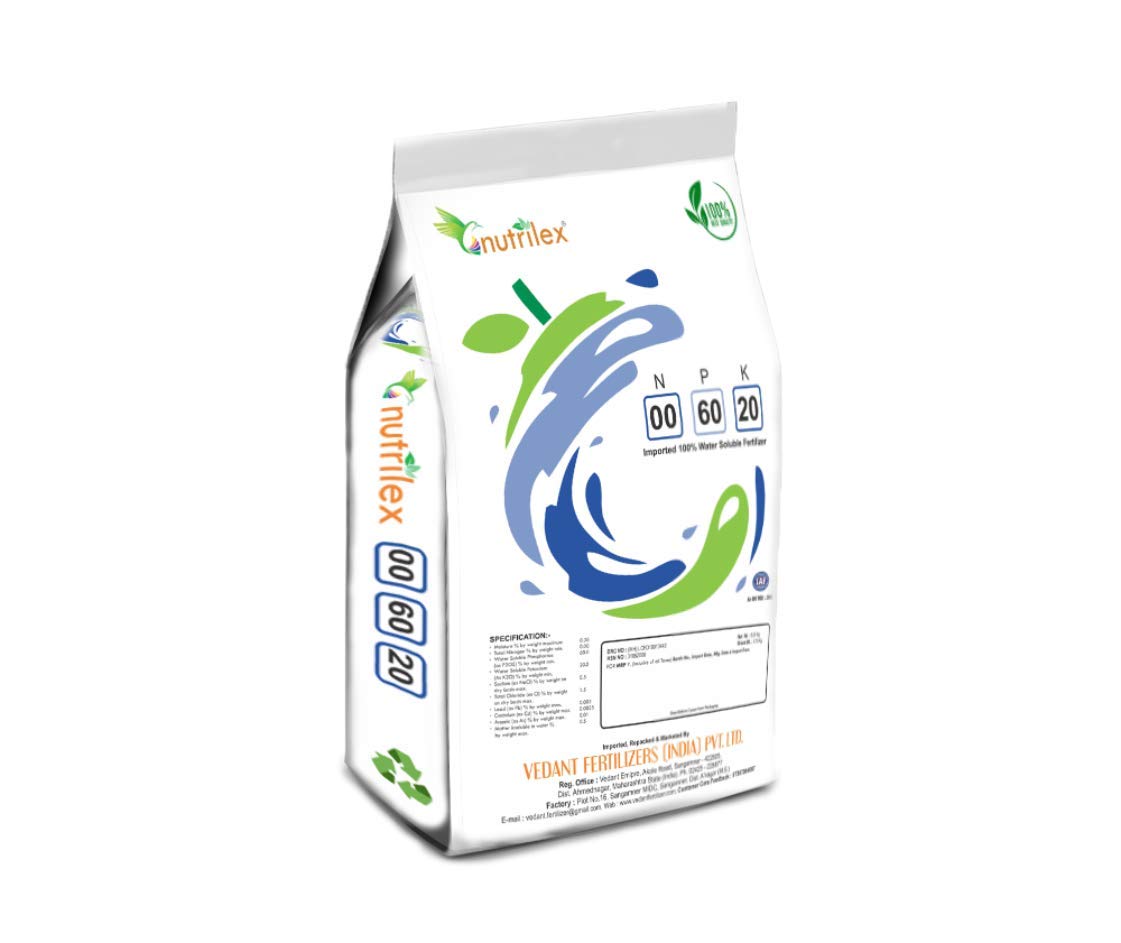 00:60:20 Worlds top Imported Balanced Water Soluble Fertilizer to ncrease fruite, flowers size for All Plants and Garden - 1 Kg (B0BQWG2G8X) Amazon Price History, Amazon Price Tracker