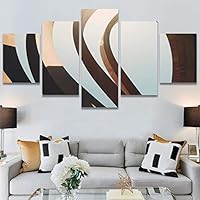 SIGNWIN 5 Panel Canvas Wall Art Solid Structures for Home Decorations Ready to Hang - 60