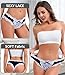 KUKOME Women's Lace Underwear Sexy Panties for Women Comfort Cheeky Bikini Underwear Soft Hipster Brief Panties for Ladies