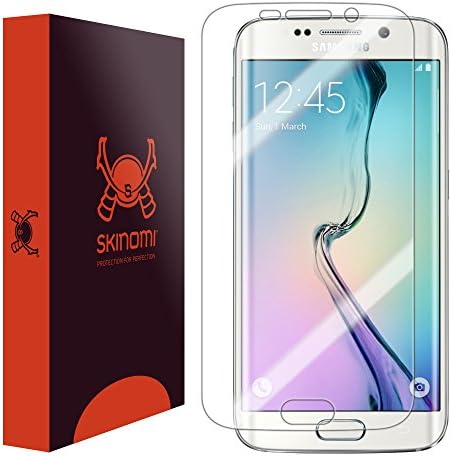 Skinomi Screen Protector Compatible with Galaxy S6 Edge Clear TechSkin TPU Anti-Bubble HD Film