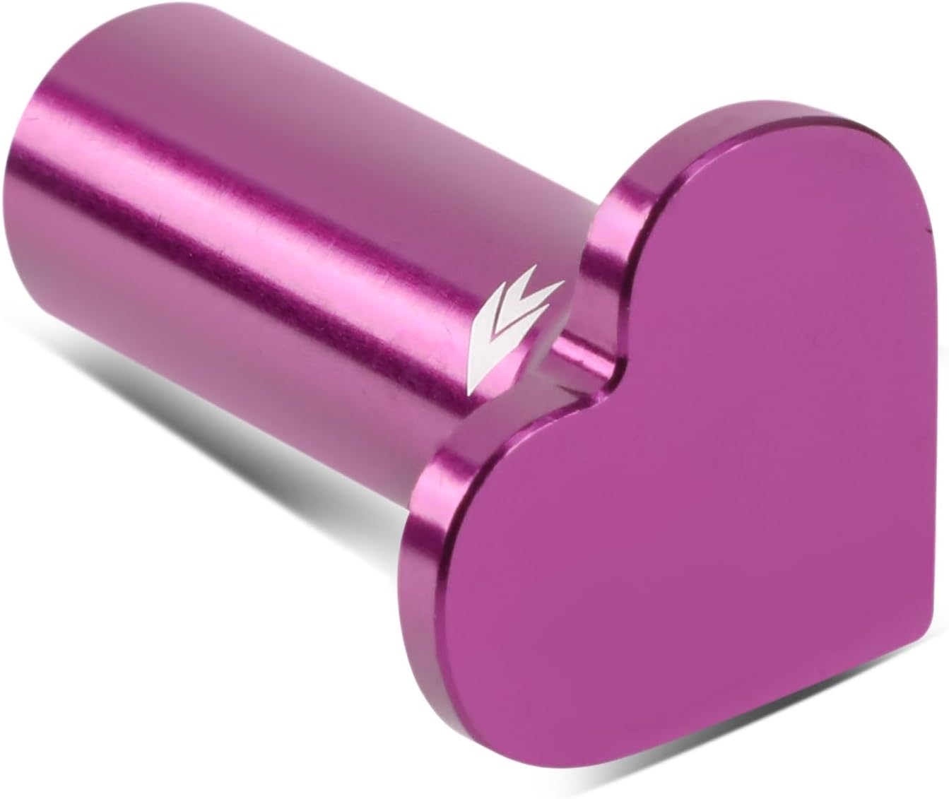 NRG Innovations NRG-DB-H002PP 6061 Aluminum Heart E-Brake Drift Button, Hand Brake Lever Button Compatible with 1986 Toyota, Subaru WRX/STI, BRZ, Mazda Miata/RX-7, Purple
