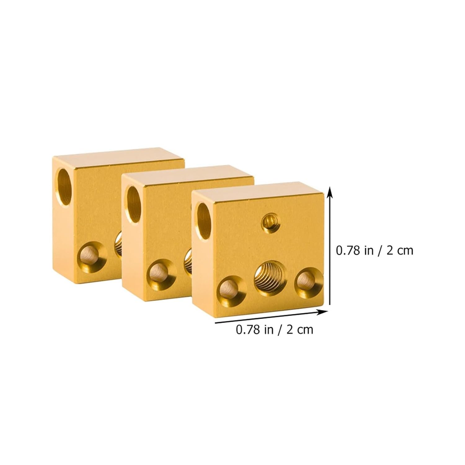 1 Set Set 3D Printer Heater Block Heating Accessories Extruder Hot End Aluminum Stainless Steel