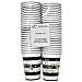 Gift Boutique 50 Count Graduation Party Cups Disposable 9 Ounce Paper Drinking Cup in Black and Gold Foil for Class of 2022 Congrats Grad Elegant Party Supplies Tableware Decorations