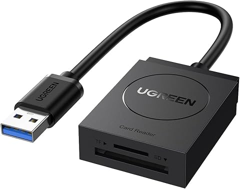 Ugreen USB 3.0 TF SD Kart Okuyucu, Siyah