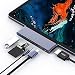 USB C Hub for iPad Pro 2018, USB Type-C to 4K HDMI Adapter w/USB 3.0, SD/TF Card Reader, 3.5mm Headphone Jack, PD Charging (SpaceGray)