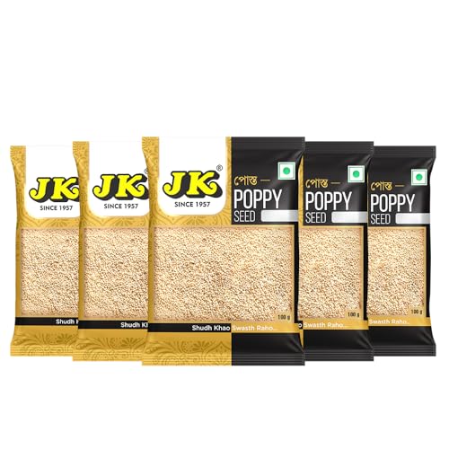 Image of JK Poppy Seeds | Posta | Khus Khus | Indian Posto Dana | Khas Khas(500 Gram (100Gx5))