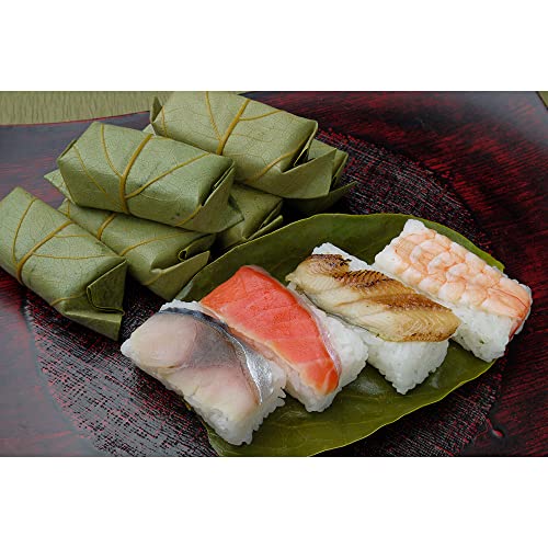 冷凍 柿の葉ずし4種10個入(鯖・鮭・穴子・海老)390g【お届け不可地域:北海道・沖縄・離島】【二重包装不可】