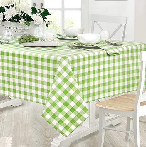 Home-Bargains-Plus-Country-Rustic-Buffalo-Plaid-Cotton-Fabric-Napkins-Checkered-Cottage-Gingham-Easy-Care-Napkins-Set-of-4-Napkins-Green Home Bargains Plus Country Rustic Buffalo Plaid Cotton Fabric Napkins Checkered Cottage Gingham Easy Care Napkins Set of 4 Napkins Green