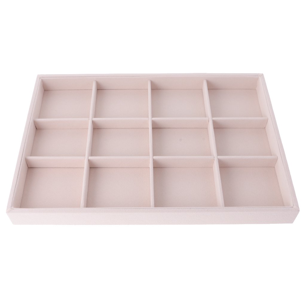 Vassoio Portagioie In Legno Noce Con Interno In Velluto 14x8x1,8 Cm – Organizer Da Comò Per Anelli, Orecchini E Collane, Regalo Elegante