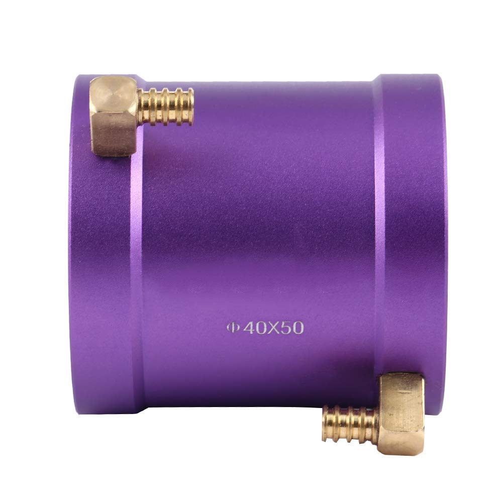 RC metalowa kurtka chłodząca wodę, 40 mm rozpraszanie ciepła woda chłodzenie M5 kurtka RC łódź chłodzona wodą adapter gwintowany zestaw akcesoriów do silnika łodzi 4074 4082 RC, fioletowa