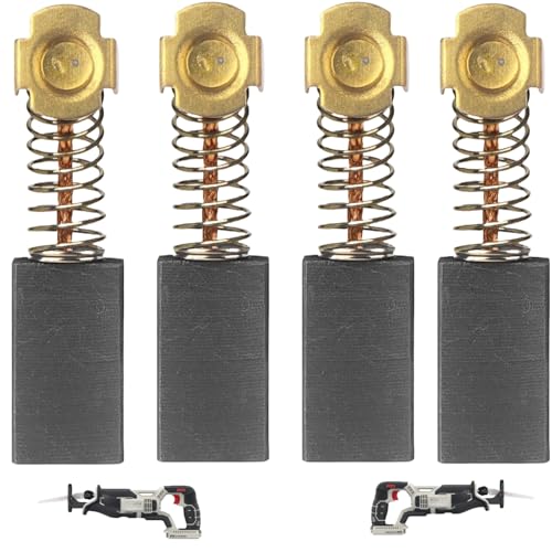 Image of 4 Pack N031652 Carbon Brush Pair for Porter Cable Routers | Fits for Porter Cable 6302, 6902, 690LR, 691, 6912 and 694917 routers; replaces N031652, 869659 and 824216 worn brushes.