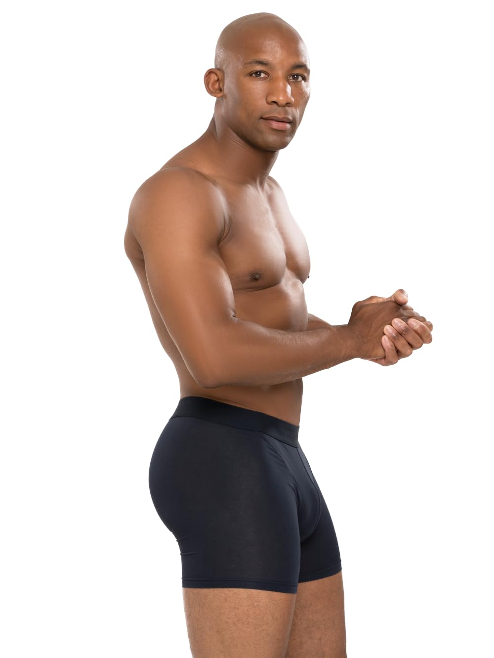 Muchachomalo Calzoncillos tipo bóxer para hombre, de algodón liso, paquete de 2 unidades, con ajuste clásico, con cintura elástica
