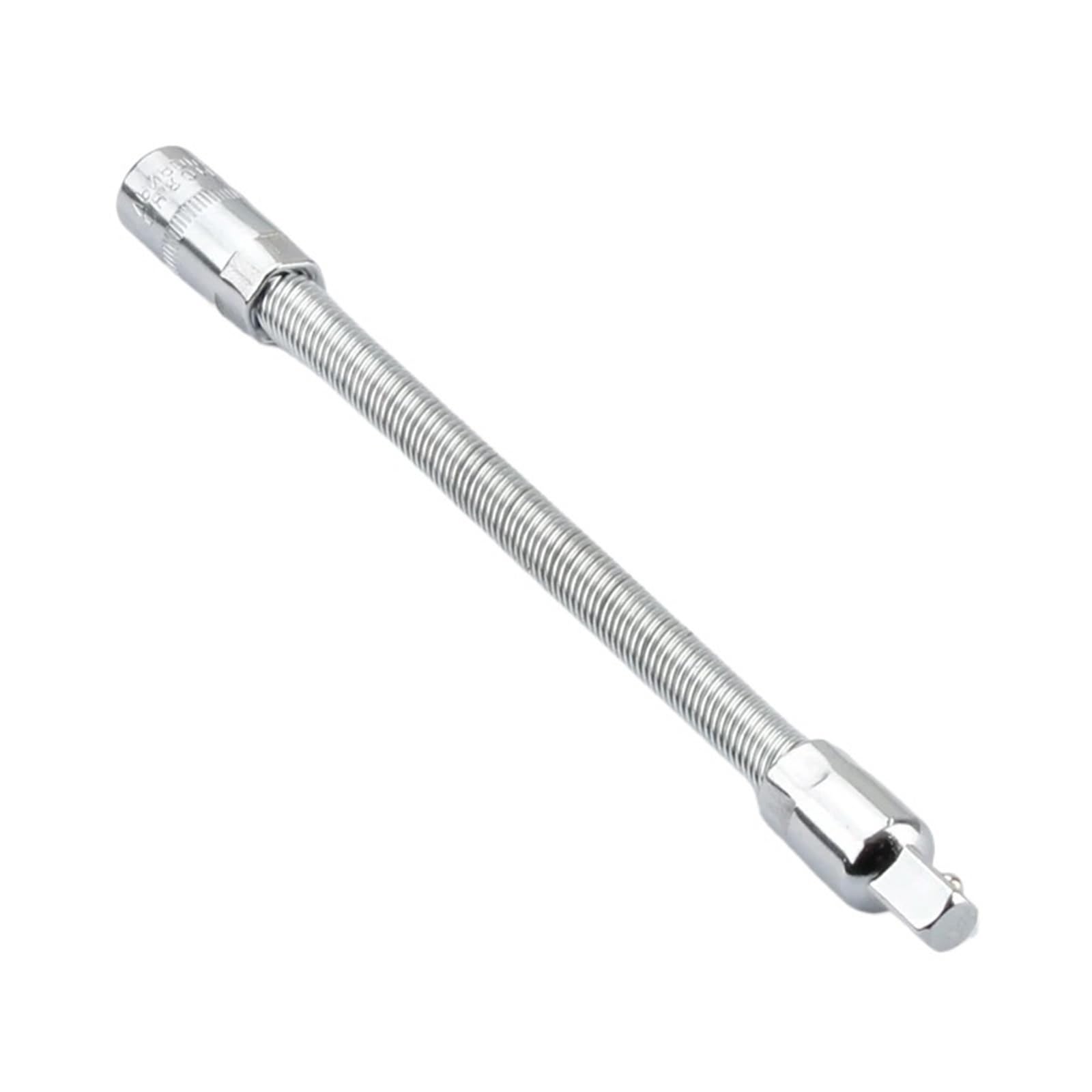 Xctdsvah One Color Flexible Socket Extension 1/4" Flexible Socket Extension 150Mm Ratchet Wrench Sockets Bar Bit Auto Tools
