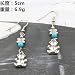 Produktbild Bohemian Style Silver Leafs Große Naturstein Anhänger Ohrringe für Frauen Schmuck Anhänger Ohrringe Damen Schmuck weinrot