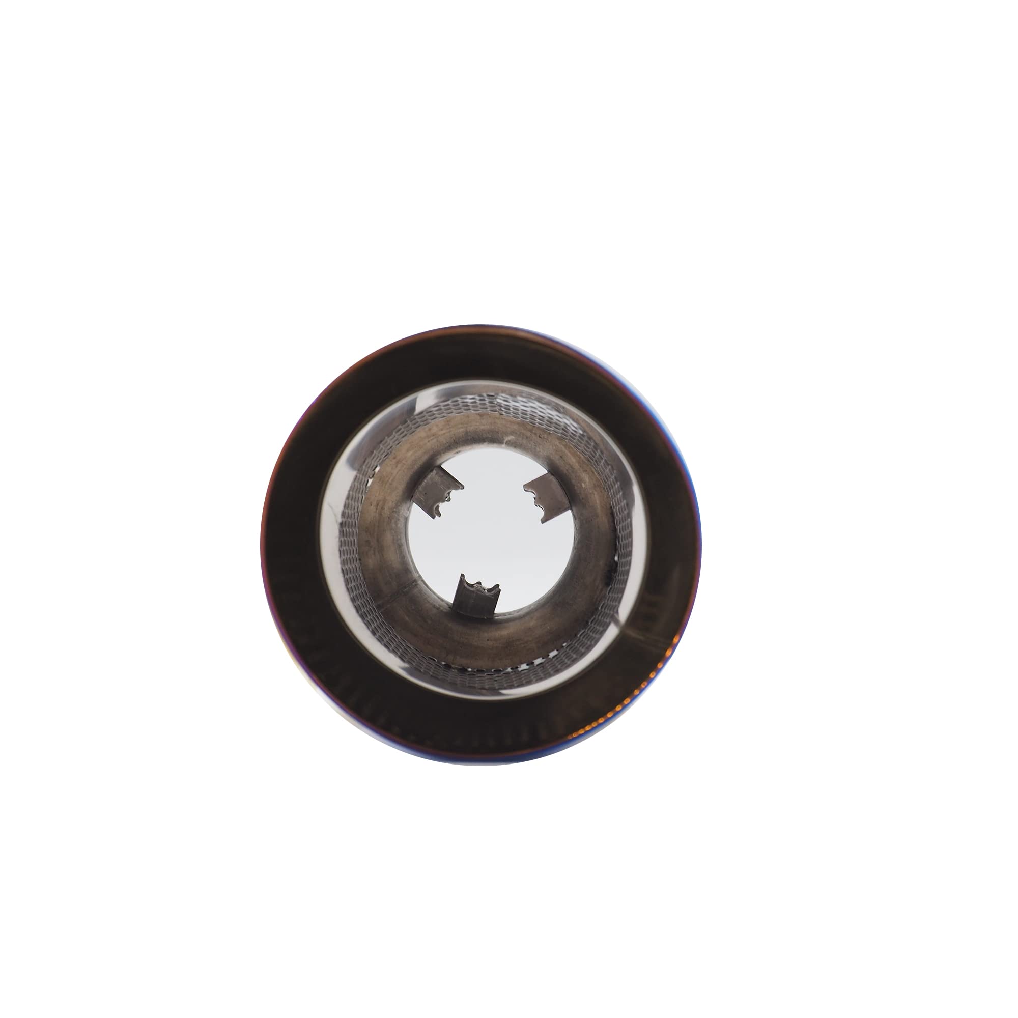 Simoni Racing Końcówka rury wydechowej okrągła skośna Tip Ø 114 x 210 mm przyłącze 60 mm wygląd tytanu