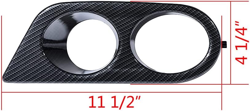 Compatible with BMW E46 M3 2001-2006 Carbon Fiber Car FOG LIGHT COVER Grille Honeycomb Mesh Grill Plastic