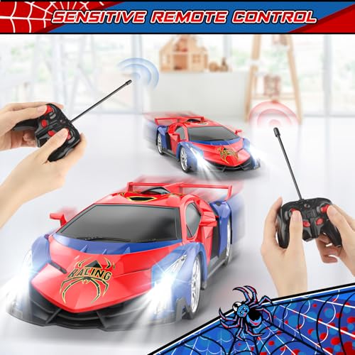 Growsland Remote Control Car for Kids, RC Cars for Boys Kids 1:18 Electric Vehicle Toy Car Hobby Racing Car Toys with Lights & Controller, Birthday Gift for 3 4 5 6 7 8 9 Year Old Boys Girls - Image 7
