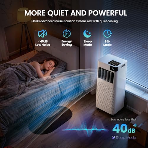 Image of Portable Air Conditioner 16,000 BTU with WiFi App Control, 5-in-1 AC Unit (Cool, Fan, Dehumidifier, Sleep, Timer) for Rooms up to 850 sq ft, Leak-Proof Design, Window Kit