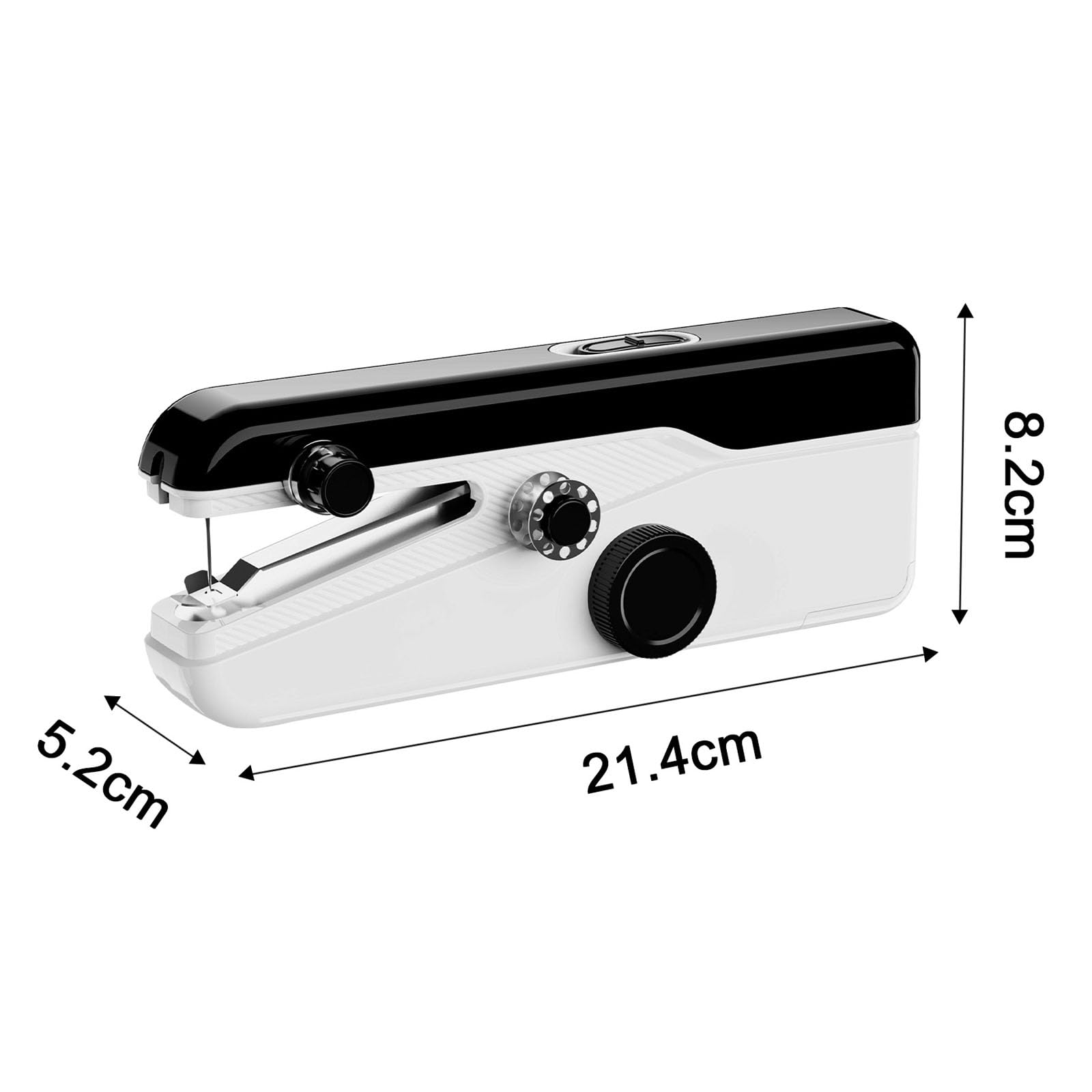 2 Piezas Máquina de Coser de Emergencia de Mano, 2 Niveles Mini Kit de Costura para el hogar Ajustable Máquina Exquisita y portátil se Aplica a la Ropa, el Viaje en el hogar