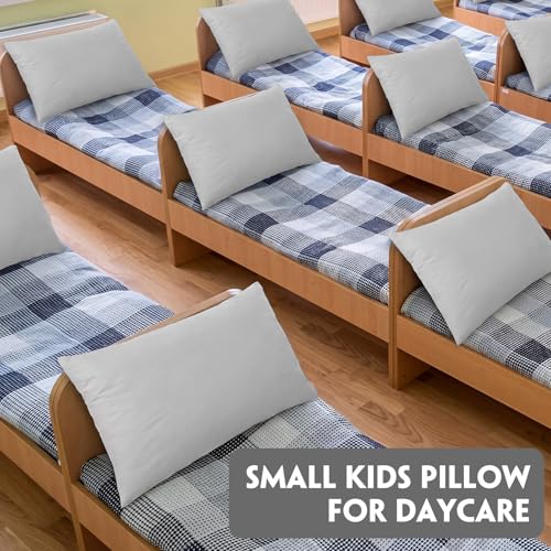 Image of Kigley 6 Pack Mini Pillows Bulk Small Pillows 18 inchx13 inch Soft Travel Nap Pillow for Daycare Nap Time Pet Neck Lumbar