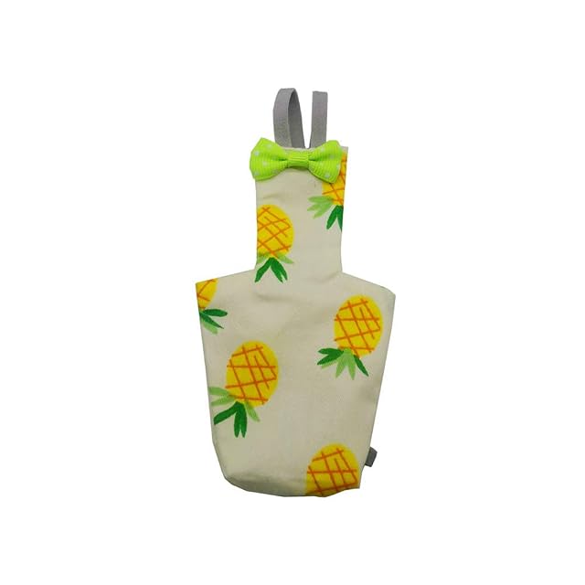 Foto 8 de 8 de Buwei Pañal de loro con pajarita, diseño de frutas, flores, cacatúa, palomas, tamaño pequeño
