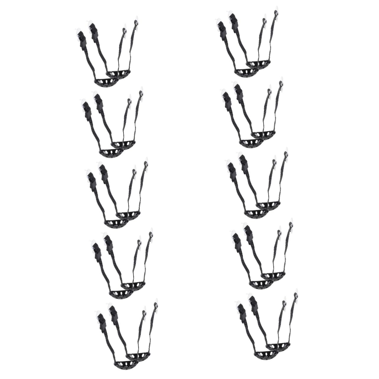 Abaodam 10 Sätze Helm Kinnriemen Ersatz Helmkinngurt Kinnschutz-kinnriemen Kinnriemen Für Schutzhelme Helmband Hart Hutriemen Kinnriemen Für Helme Bauhelmgurt Plastik Schwarz 2 Stücke * 10