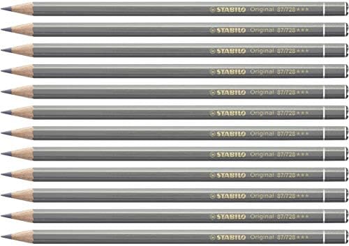 Premium Colouring Pencil - STABILO Original - Pack of 12 - 1/2 red/1/2 blue