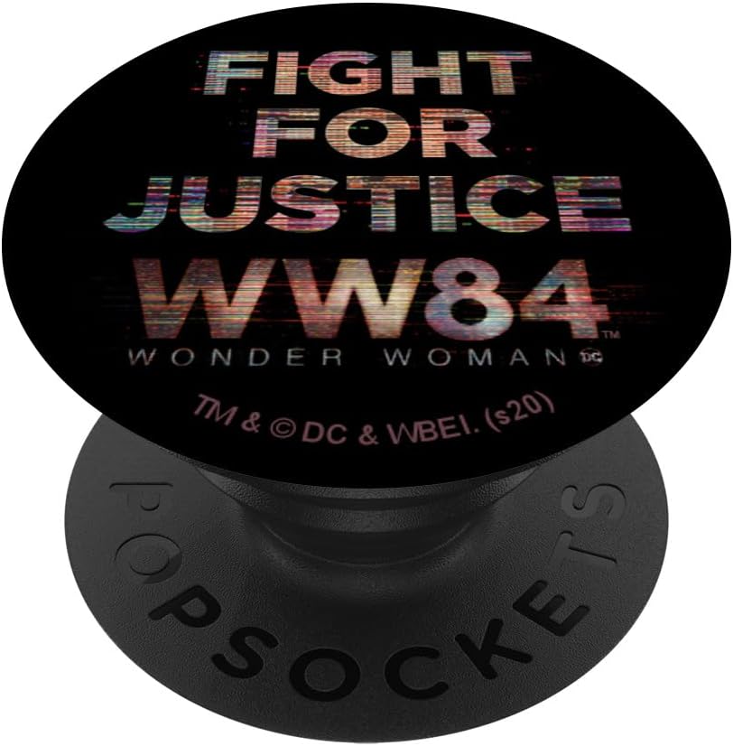 Wonder Woman 84 Fight for Justice Logo PopSockets MagSafe PopGrip for iPhone