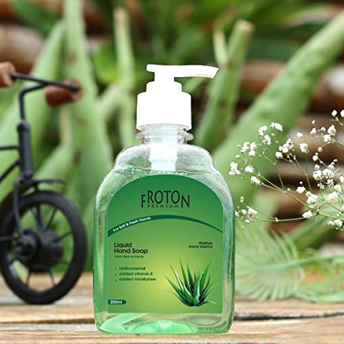 Image of Organic pH-Balance Moisturizing Aloevera Liquid Hand Wash with Refreshing Fragrance, Complete Protection for Soft & Gentle Hands 250ml (Aloe Vera (Pack of 2))