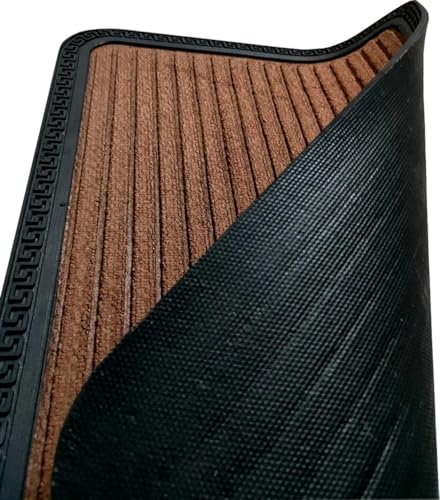 Image of Anti Skid Door Mats for Home Entrance |Rectangular Mats| Outside, Indoor Rubber Mat for Floor (40X60 cm, Brown)