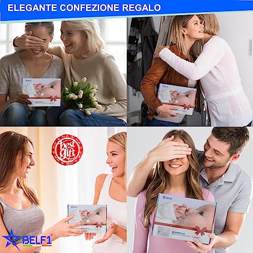 MEMORIA Cornice Impronte Neonato con Dedica, Nome