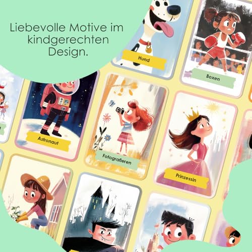 Rabano Art Pantomime für Kinder I Lernspiel & Geschenk für Mädchen und Junge I Spiele ab 4, 5, 6, 7, 8, 9 Jahre I Ostergeschenke Kinder I Outdoor Spiel – Bild 4
